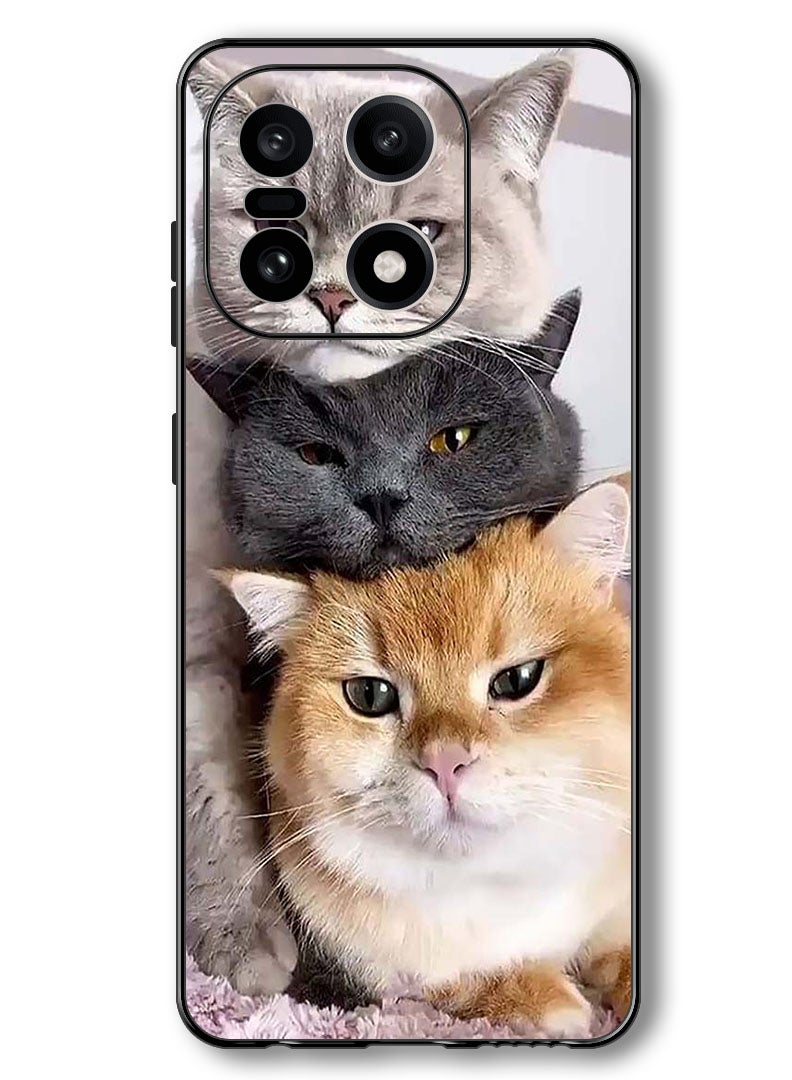 Theodor Case Compatible with OnePlus 15 6.78 Inch Protection Shockproof Bumper Cover Cats - Image 1